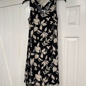 a new day Black and Cream Floral Mini Dress